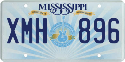 MS license plate XMH896