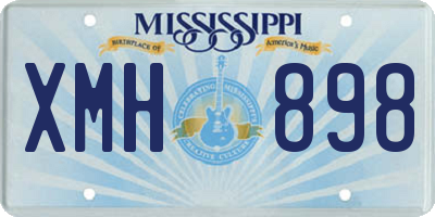 MS license plate XMH898
