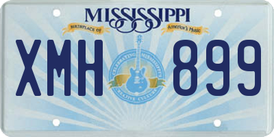 MS license plate XMH899