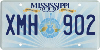MS license plate XMH902
