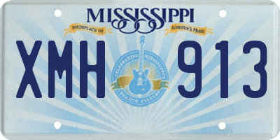 MS license plate XMH913