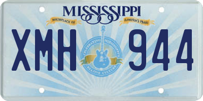 MS license plate XMH944