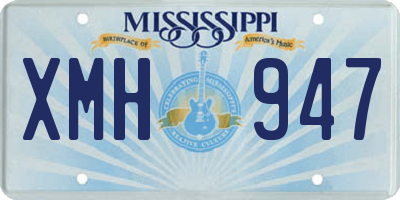 MS license plate XMH947
