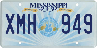 MS license plate XMH949