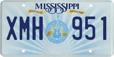 MS license plate XMH951