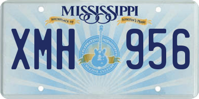 MS license plate XMH956