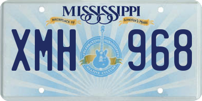 MS license plate XMH968