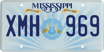 MS license plate XMH969