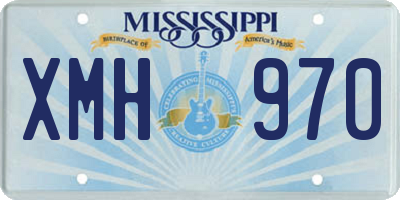 MS license plate XMH970
