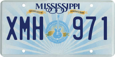 MS license plate XMH971