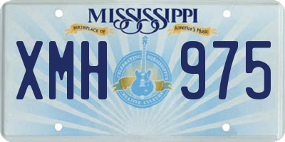 MS license plate XMH975