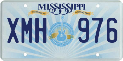 MS license plate XMH976