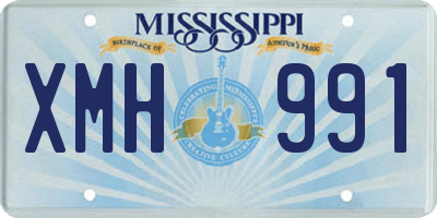 MS license plate XMH991
