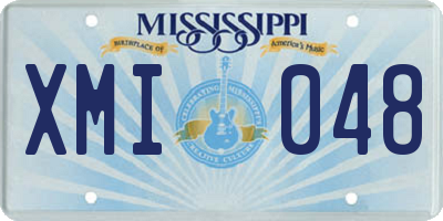 MS license plate XMI048