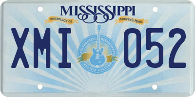 MS license plate XMI052