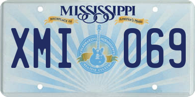 MS license plate XMI069