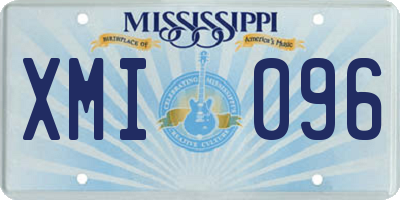 MS license plate XMI096