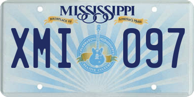MS license plate XMI097