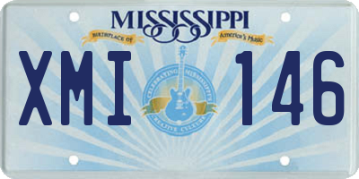 MS license plate XMI146
