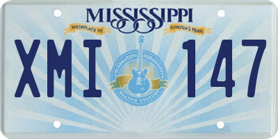 MS license plate XMI147