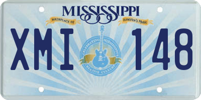 MS license plate XMI148