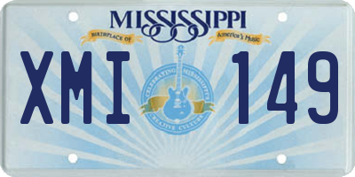 MS license plate XMI149