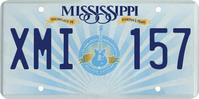 MS license plate XMI157