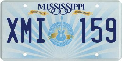 MS license plate XMI159