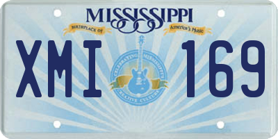 MS license plate XMI169