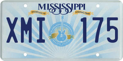 MS license plate XMI175