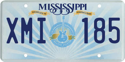MS license plate XMI185