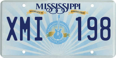 MS license plate XMI198