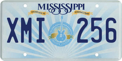 MS license plate XMI256