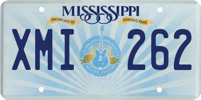 MS license plate XMI262