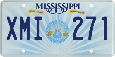 MS license plate XMI271