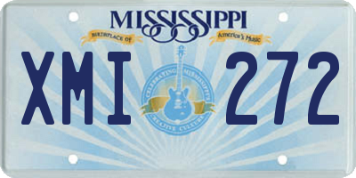 MS license plate XMI272
