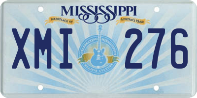 MS license plate XMI276