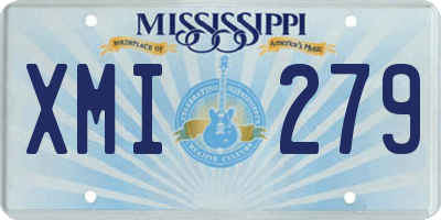 MS license plate XMI279