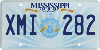 MS license plate XMI282