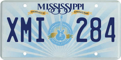 MS license plate XMI284