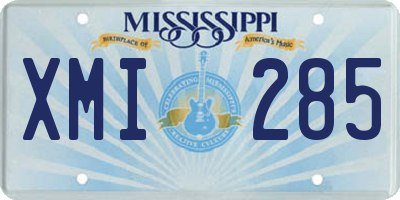 MS license plate XMI285
