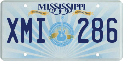 MS license plate XMI286