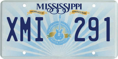 MS license plate XMI291