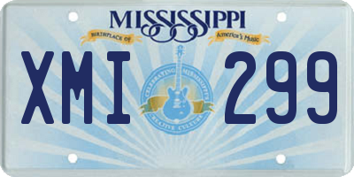 MS license plate XMI299