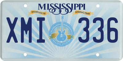 MS license plate XMI336
