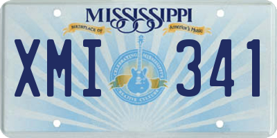 MS license plate XMI341