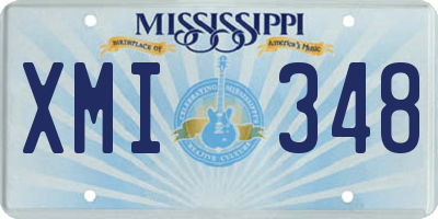 MS license plate XMI348