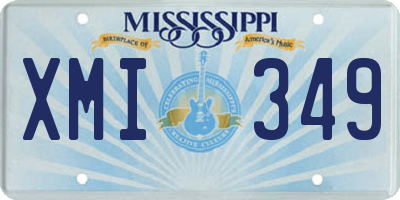 MS license plate XMI349