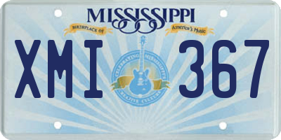 MS license plate XMI367