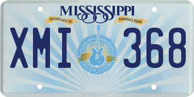 MS license plate XMI368